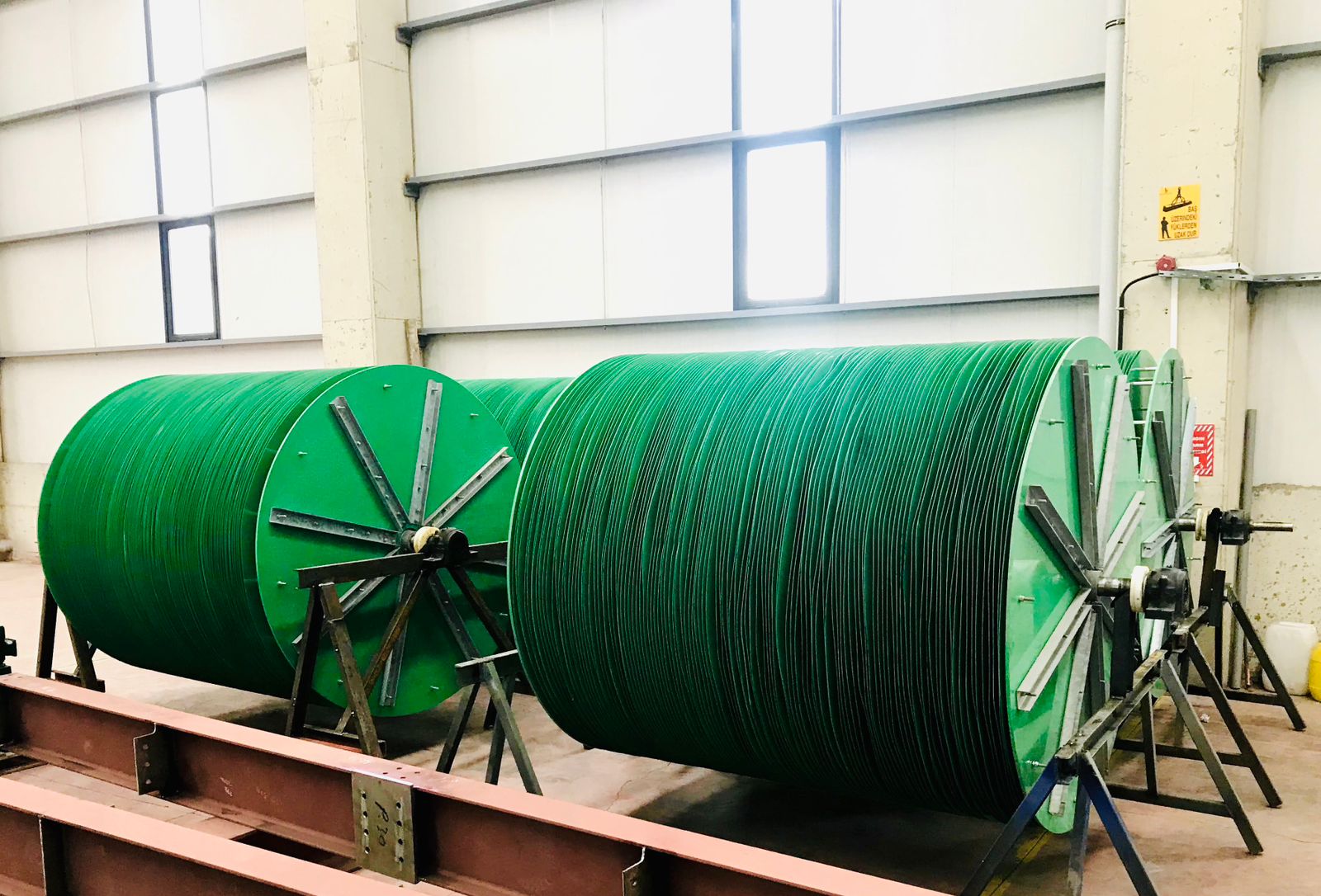 Large green cylindrical Biodisc unit