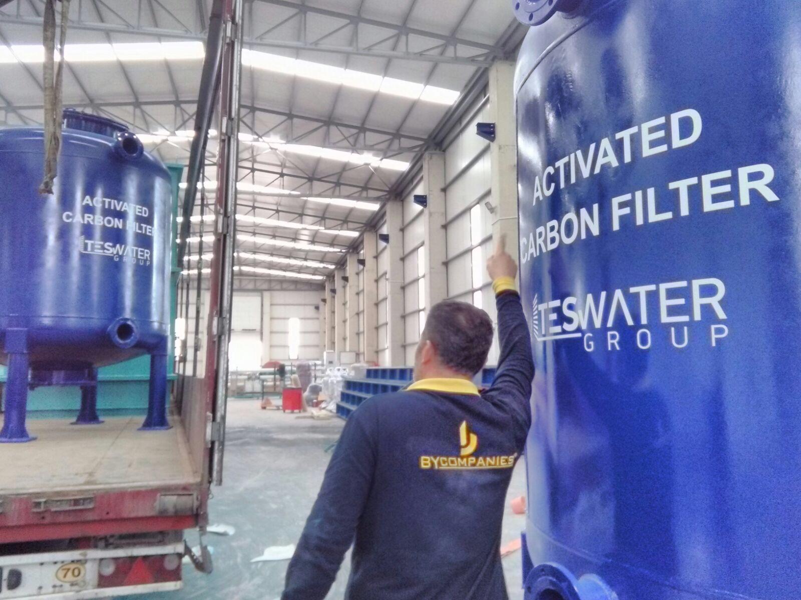 Activated Carbon Filter Units Loading