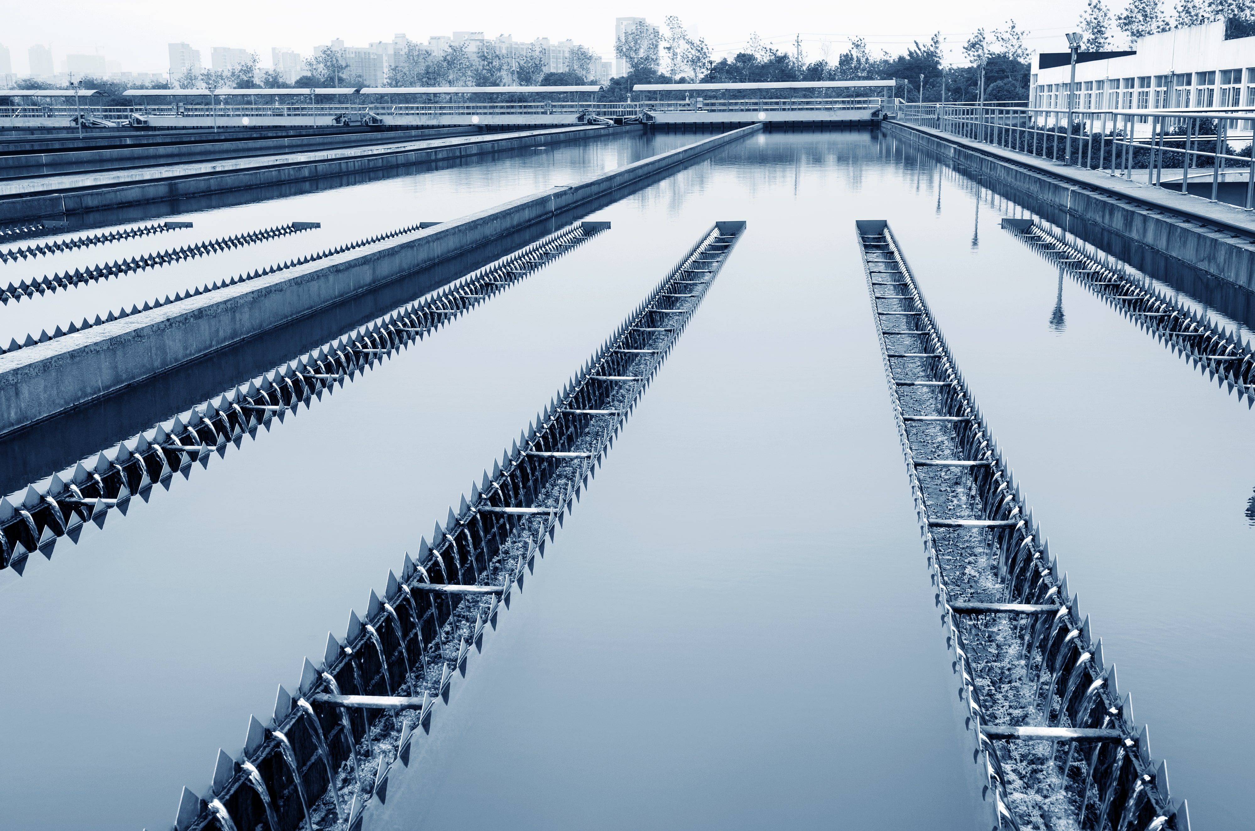 Aeration tanks and biological treatment system